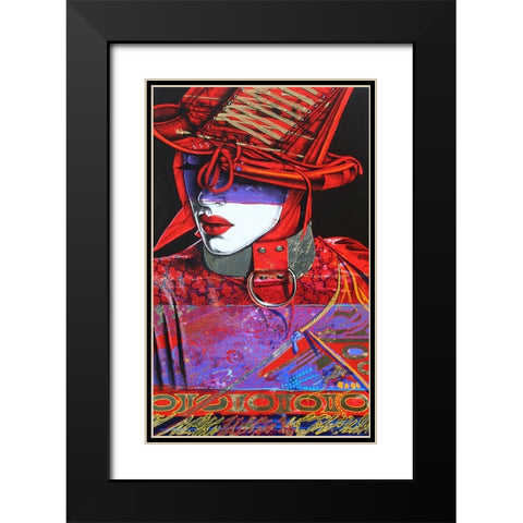 Devine Devil Black Modern Wood Framed Art Print with Double Matting by Stevenson, Graeme