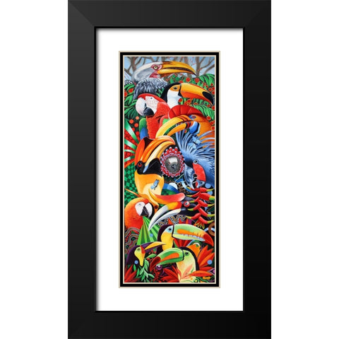 Heads Up Black Modern Wood Framed Art Print with Double Matting by Stevenson, Graeme