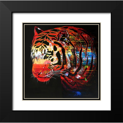 In The Forest Of The Night Black Modern Wood Framed Art Print with Double Matting by Stevenson, Graeme