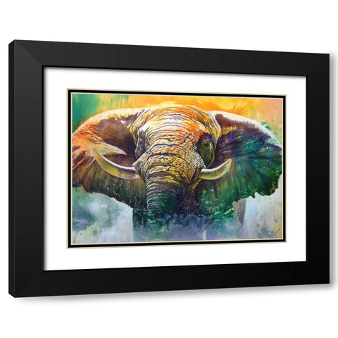Ivory Mists Black Modern Wood Framed Art Print with Double Matting by Stevenson, Graeme