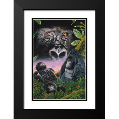 Just Like You Black Modern Wood Framed Art Print with Double Matting by Stevenson, Graeme