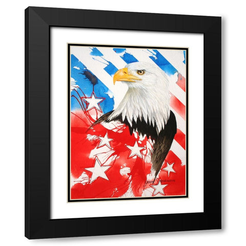 Liberty 2 Black Modern Wood Framed Art Print with Double Matting by Stevenson, Graeme