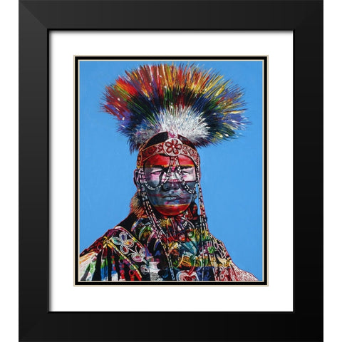 Noble Mind Black Modern Wood Framed Art Print with Double Matting by Stevenson, Graeme