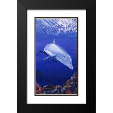On My Own Black Modern Wood Framed Art Print with Double Matting by Stevenson, Graeme