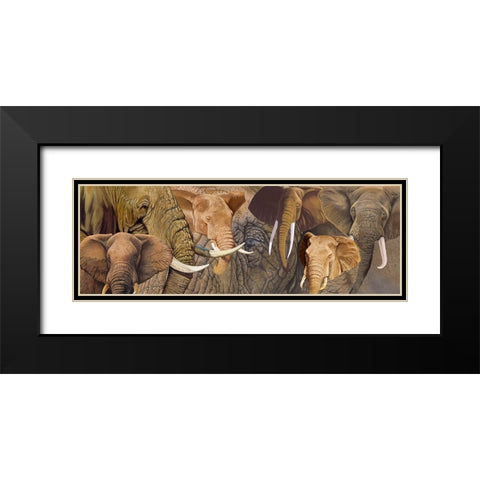Long Ele Black Modern Wood Framed Art Print with Double Matting by Stevenson, Graeme