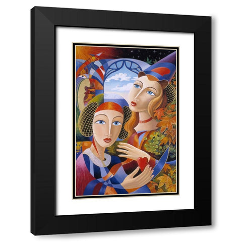 Royal Grapes Black Modern Wood Framed Art Print with Double Matting by Stevenson, Graeme