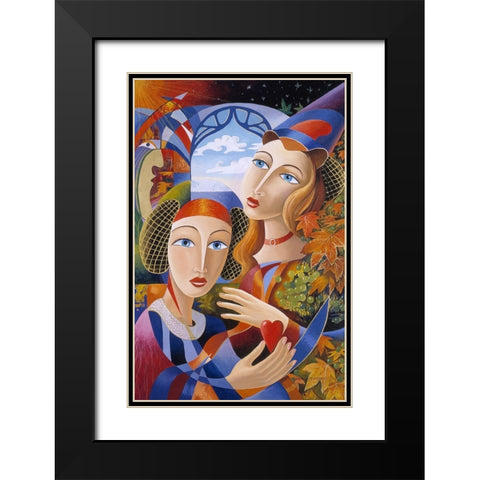 Royal Grapes Black Modern Wood Framed Art Print with Double Matting by Stevenson, Graeme