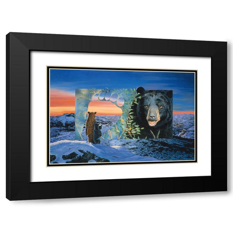 Sunset Watch Black Modern Wood Framed Art Print with Double Matting by Stevenson, Graeme