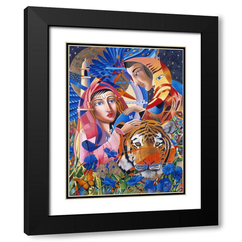 Sweet Taste Of India Black Modern Wood Framed Art Print with Double Matting by Stevenson, Graeme