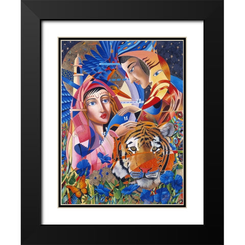 Sweet Taste Of India Black Modern Wood Framed Art Print with Double Matting by Stevenson, Graeme