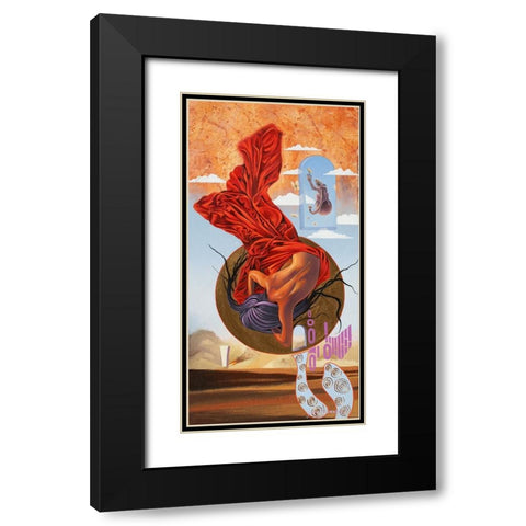 The Decent Black Modern Wood Framed Art Print with Double Matting by Stevenson, Graeme
