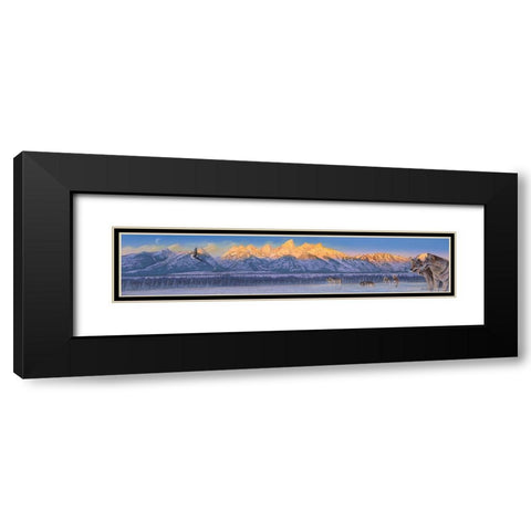 The Home Coming Black Modern Wood Framed Art Print with Double Matting by Stevenson, Graeme