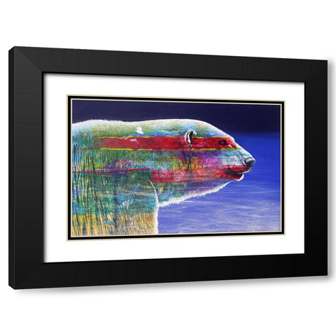 The Ice Qeen Cometh Black Modern Wood Framed Art Print with Double Matting by Stevenson, Graeme