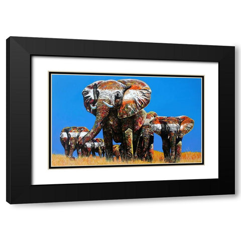 The Last Of Their Tribe Black Modern Wood Framed Art Print with Double Matting by Stevenson, Graeme