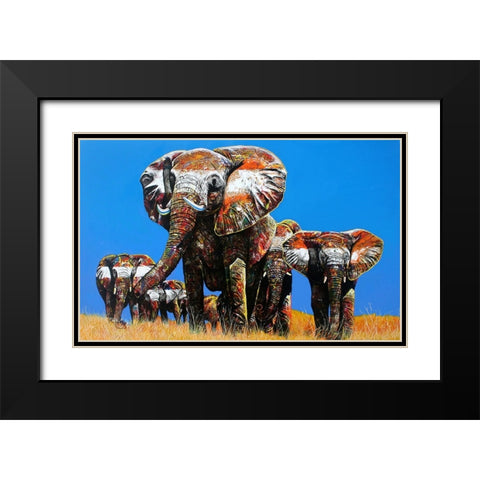 The Last Of Their Tribe Black Modern Wood Framed Art Print with Double Matting by Stevenson, Graeme