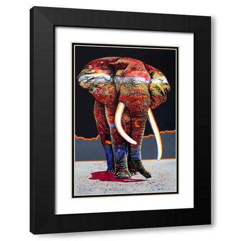 The Magnificent One Black Modern Wood Framed Art Print with Double Matting by Stevenson, Graeme