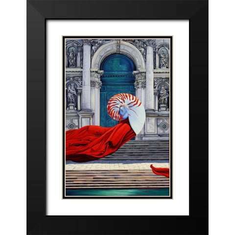 The Mind Of Evolution Black Modern Wood Framed Art Print with Double Matting by Stevenson, Graeme