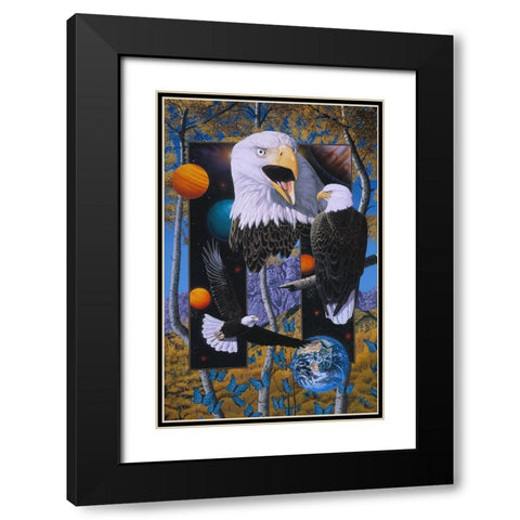The Power And The Glory Black Modern Wood Framed Art Print with Double Matting by Stevenson, Graeme