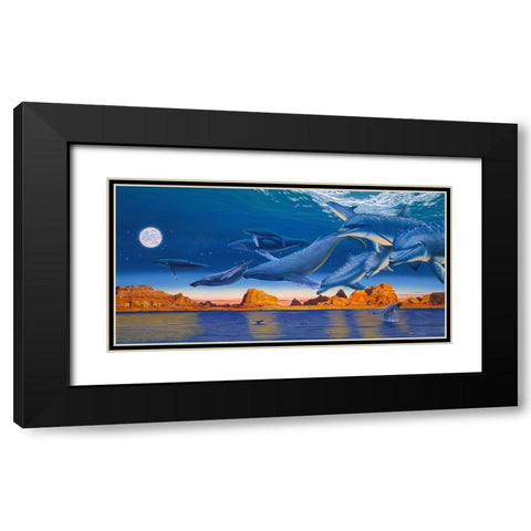 The Return Home Black Modern Wood Framed Art Print with Double Matting by Stevenson, Graeme