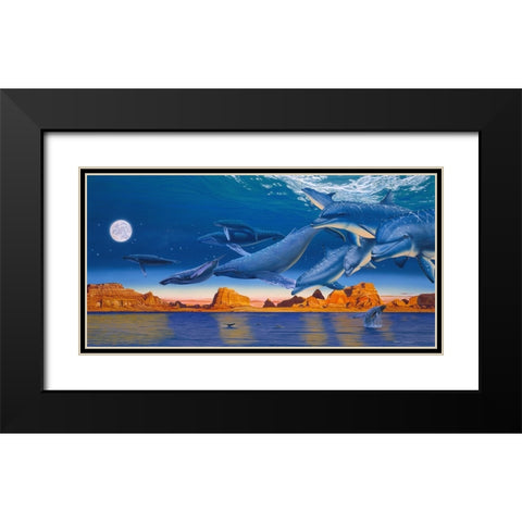 The Return Home Black Modern Wood Framed Art Print with Double Matting by Stevenson, Graeme