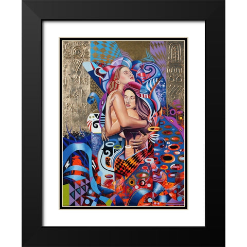 The Sisterhood Black Modern Wood Framed Art Print with Double Matting by Stevenson, Graeme