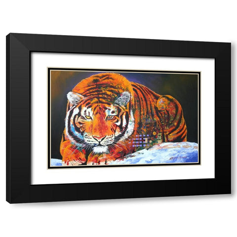The Stalk Black Modern Wood Framed Art Print with Double Matting by Stevenson, Graeme
