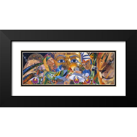 The Young King Black Modern Wood Framed Art Print with Double Matting by Stevenson, Graeme