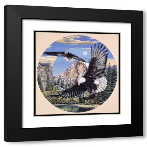 Yosemite Majesty Black Modern Wood Framed Art Print with Double Matting by Stevenson, Graeme