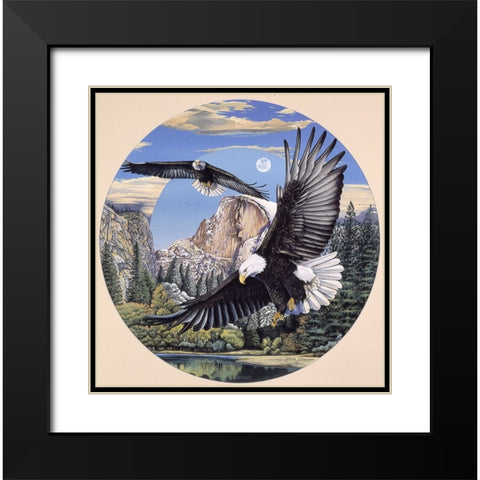 Yosemite Majesty Black Modern Wood Framed Art Print with Double Matting by Stevenson, Graeme