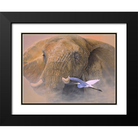 Young Matriarch Black Modern Wood Framed Art Print with Double Matting by Stevenson, Graeme