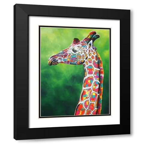 Gingles Black Modern Wood Framed Art Print with Double Matting by Stevenson, Graeme