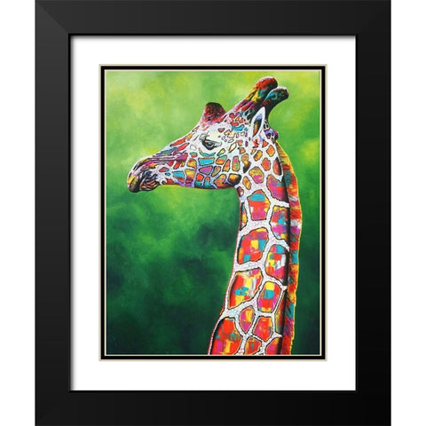 Gingles Black Modern Wood Framed Art Print with Double Matting by Stevenson, Graeme