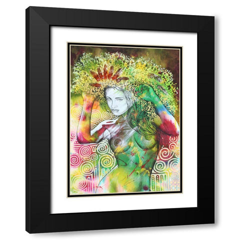 Frolic On The Green Black Modern Wood Framed Art Print with Double Matting by Stevenson, Graeme