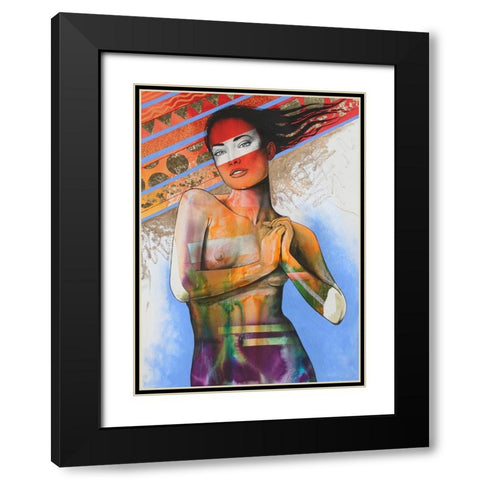 Go Ahead Black Modern Wood Framed Art Print with Double Matting by Stevenson, Graeme