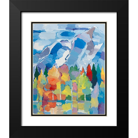 Colorado Composition #2 Black Modern Wood Framed Art Print with Double Matting by Khorasani, Hooshang