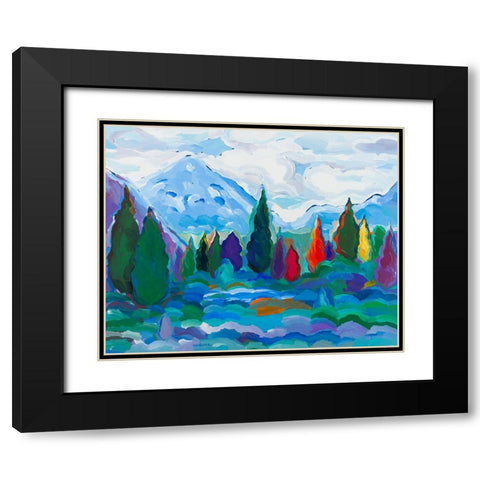 Glacier Legacy #2 Black Modern Wood Framed Art Print with Double Matting by Khorasani, Hooshang