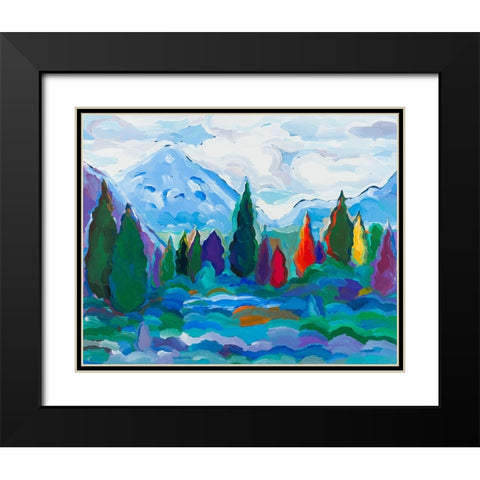 Glacier Legacy #2 Black Modern Wood Framed Art Print with Double Matting by Khorasani, Hooshang