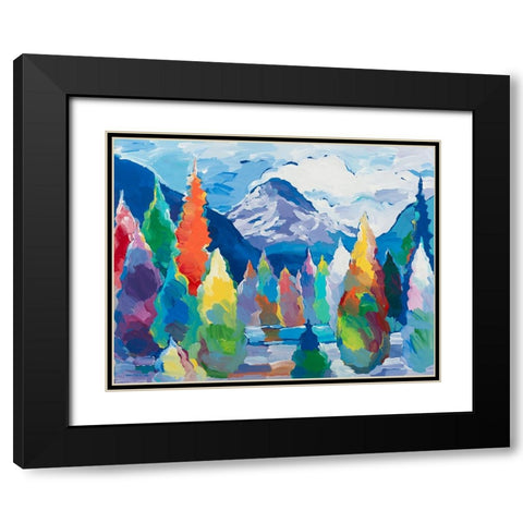 Glacier Legacy #5 Black Modern Wood Framed Art Print with Double Matting by Khorasani, Hooshang