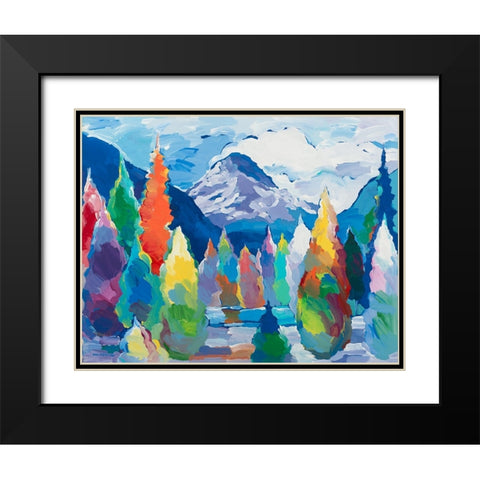 Glacier Legacy #5 Black Modern Wood Framed Art Print with Double Matting by Khorasani, Hooshang