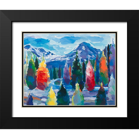Glacier Legacy #4 Black Modern Wood Framed Art Print with Double Matting by Khorasani, Hooshang