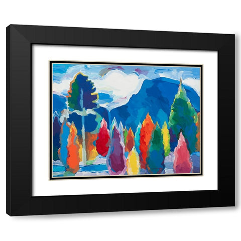 Reach for the Sky #3 Black Modern Wood Framed Art Print with Double Matting by Khorasani, Hooshang