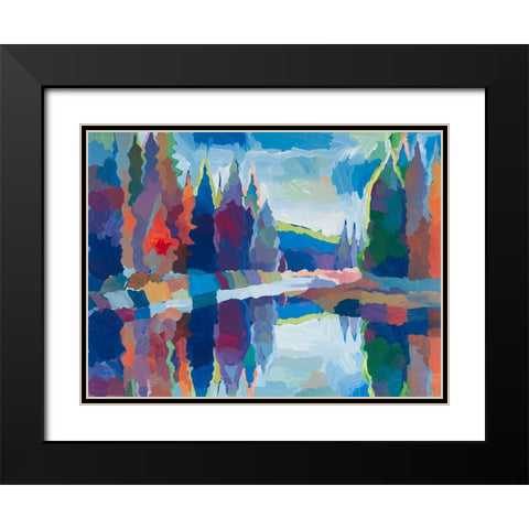 Gateway to Paradise Black Modern Wood Framed Art Print with Double Matting by Khorasani, Hooshang