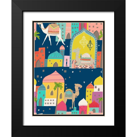 Whos Got The Hump Black Modern Wood Framed Art Print with Double Matting by HUE and MI and Sangita