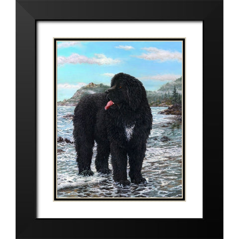 SEAMAN Black Modern Wood Framed Art Print with Double Matting by Tift, Jeff