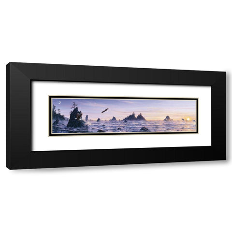 Eagles Nest 2 Black Modern Wood Framed Art Print with Double Matting by Tift, Jeff