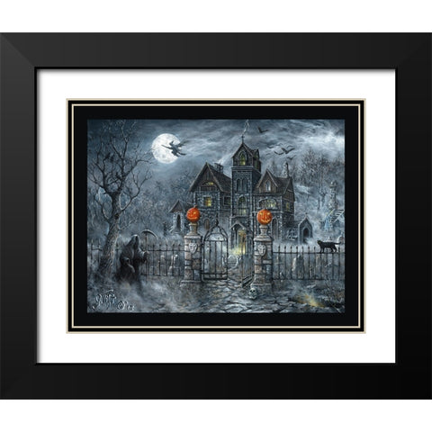 Uninvited Guest Black Modern Wood Framed Art Print with Double Matting by Tift, Jeff