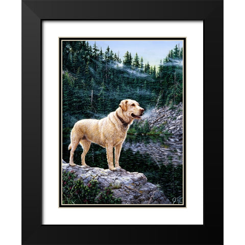 Standing Tall Black Modern Wood Framed Art Print with Double Matting by Tift, Jeff