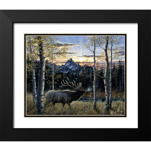 Dawn Of Light Black Modern Wood Framed Art Print with Double Matting by Tift, Jeff