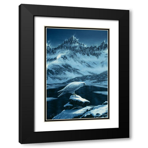 In The Land Of Ice And Snow Black Modern Wood Framed Art Print with Double Matting by Tift, Jeff