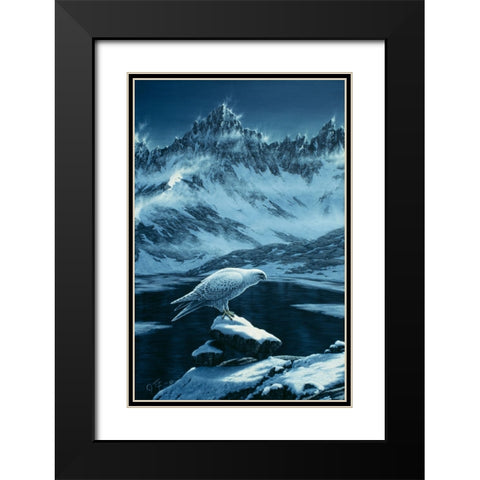 In The Land Of Ice And Snow Black Modern Wood Framed Art Print with Double Matting by Tift, Jeff